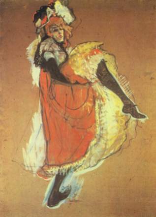 Lautrec, Jane Avril dansante, 1893, gouache, coll. S. Niarchos, Parijs